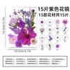 Novedad Bafle Gotas de Pegamento Bolsa de Material Hecho a Mano Maquillaje Estilismo Retrato Personal Maquillaje Facial Flor Real en Relieve Espécimen de Planta
