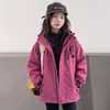 Chaqueta de Esquí para Niñas para Exteriores Otoño/Invierno 2026 Nuevo Estilo Estudiante de Secundaria Ropa de Otoño Finales de Otoño Chaqueta Cortavientos para Niña Grande Estilo Primavera/Otoño