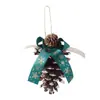 Piñas de Navidad en stock en color natural, Fruto de pino para árbol de Navidad, Colgantes de frutas secas para decoración navideña, Adornos de material para manualidades