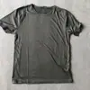 Camiseta Básica Sencilla de Verano Estilo Diario para el Trabajo Ropa Exterior Superior Clásica Cuello Redondo Color Sólido Unisex Manga Corta