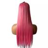 Pieza de cabello para comercio exterior transfronterizo, clip BB de color de 5 clips, pieza de cabello lacio de una pieza, degradado multicolor, peluca de seda de alta temperatura
