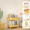 Carrito de Almacenamiento de Dopamina Estante para Snacks Estante de Almacenamiento Almacenamiento Doméstico Sala de Estar Almacenamiento Móvil Multicapa Baño