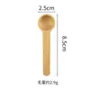 Colher de Madeira Transfronteiriça para Crianças, Mini Colher de Madeira 5g, Colher Medidora de Madeira Sólida, Colher para Café e Leite em Pó de Alto Valor Estético, Personalizável