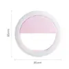 Luz de relleno de luz de temporizador automático de belleza LED con logotipo imprimible luz de relleno para teléfono móvil luz de relleno de carga redonda rk12