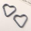 Hebilla de resorte con forma de corazón de melocotón y aleación de color, venta al por mayor de fábrica, llavero DIY, joyería, accesorios decorativos con hebilla