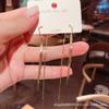 Pendientes largos con borlas Dongdaemun, elegantes pendientes de moda para celebridades de internet coreanas, combinables con todo, nuevos pendientes de moda para mujer de 2020.