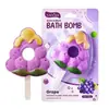 Bola de sal de banho com bastão de bolhas sabor uva transfronteiriça 82g SADOER bola de banho de limpeza produtos de cuidados com a pele para comércio exterior atacado