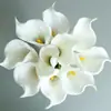 Flor Artificial Lirio Calla Largo Grande Venta al por Mayor Decoración de Escena de Boda en Casa Ramo de Lirio Calla Individual Personalización