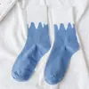Calcetines para Mujer Calcetines de Media Caña Otoño e Invierno Moda Cuadros Británicos Fluyendo Calle Leche Calcetines para Mujer ins Calcetines de Moda Calcetines de Algodón