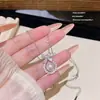 Dulce Collar de Perlas Florales, Gargantilla de Lujo Ligero de Nicho de Gama Alta, Colgante Versátil de Moda, Cadena para Clavícula Popular en Tiktok