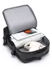 Mochila de Negocios para Laptop de Gran Capacidad, Cuero Recubierto Resistente al Agua, Mochila de Viaje Multibolsillos para Hombres y Mujeres