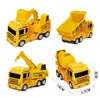 Juguetes de vehículos de construcción de cuerda para niños, excavadoras, motocicletas, al por mayor por caja, suministro directo de fábrica de Chenghai para puestos callejeros y supermercados