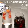 Estilo Nórdico Ins Vidro Borossilicato Doméstico Simples Copo de Água Loja de Chá com Leite Copo de Suco Copo de Café Copo de Bebida