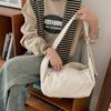 Bolso Bandolera de Cuero Muye para Mujer Otoño/Invierno 2026 Gran Capacidad Bolso Dumpling Algodón Relleno Simple Versátil Bolso de Hombro