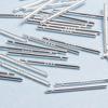 Pin de oreja S925 pasador de plata real pasador de plata de imitación pasador de acero inoxidable accesorios para producción de joyería de pendientes sin pedido