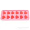 Caliente Caliente 12 incluso silicona helado fácil desmoldeo chocolate silicona helado amor silicona grado alimenticio helado