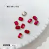 Joias Diamante para Nail Art Coloridas de Fundo Pontiagudo Octagonal Grandes, Médias e Pequenas Cubo de Açúcar Mahjong Diamante Super Brilhante para Nail Art Joias de Diamante para Unhas Atacado