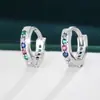 Aretes transfronterizos TEMU, con un diseño sofisticado con diamantes coloridos, un estilo de lujo único y discreto, y una estética minimalista