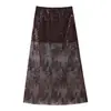 Falda de cintura alta de dos colores bordada con lentejuelas, moda casual elegante nueva para mujer, transfronteriza AliExpress Primavera 2026