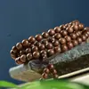 Pulseira de Sândalo Dourado 2.0 Unissex Pulseira Natural de Sândalo Contas de Oração Budistas 108 Contas para Meditação e Lazer Atacado do Fabricante