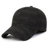 Gorra de béisbol gruesa de lana cálida para hombres de mediana edad y mayores, con forro polar, resistente al viento y al frío, con protección auditiva.