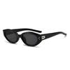 Nuevas gafas de sol ojo de gato rojas para mujer, gafas de sol pequeñas de alta gama, jennie con gafas de sol para mujer, protección UV