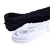 Fabricante em estoque cordão elástico de látex preto faixa elástica redonda elástico de borracha cordão para bainha de roupa chapéu cordão elástico