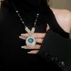 Elegante y Lujosa Cadena Larga para Suéter con Colgante para Mujer, Accesorio de Ropa con Colgante Sencillo, Joyería de Aleación con Diseño de Cielo Estrellado