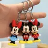 Llavero Colgante de Dibujos Animados Mickey Minnie Pegamento Suave Adornos Colgantes para Bolsos de Pareja Evento Festivo Regalo Pequeño Venta al por Mayor