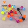 Unhas de Língua Acrílicas Coloridas Misturadas Personalizadas de Alta Qualidade Atacado Aliexpress Ebay Joias para Piercing UV Europeias e Americanas