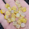 Contas vintage de ágata amarela, contas soltas de jade, contas cilíndricas de calcedônia amarelo gelo, entremeios e acessórios para fabricação de joias