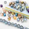 Cuentas Cuadradas de Cristal de Vidrio Transparente Multifacético de 8 mm Cuentas de Vidrio Coloridas Cuentas Sueltas de Cubo de Azúcar Materiales para Joyería Hecha a Mano DIY