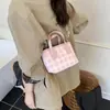 Bolso Cruzado de Hombro de Cuadros en Contraste de Verano 2025 Nuevo, Bolso Cubo Fresco y Dulce Coreano para Mujer, Bolso Cruzado para Viajes