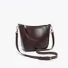 Bolso de Silla de Cuero Genuino Versátil para Mujer 2026 Nuevo Vintage Lujo Ligero Mini Bolso Cruzado Bolso de Hombro