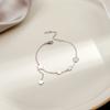 Pulseira Geométrica Simples de Luxo Leve Amor Redonda Design Nicho Moda Pulseira para Trabalho Acessórios Estilo Celebridade da Internet