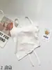 Chica Caliente de Verano Usa Hermoso Lencería de Espalda, Tops de Playa, Almohadillas Irregulares para el Pecho, Camisola sin Espalda para Mujeres