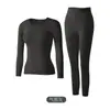 Conjunto Térmico de Capa Base de Alta Elasticidad para Mujer, Estilo TikTok, Hidratante y Cálido, Manga Larga, Pantalón Largo, Mascarilla de Belleza Térmica, Ropa y Pantalones de Otoño
