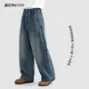 Jeans para niñas, nuevo estilo otoño 2026, pantalones curvos holgados elegantes para niños, ropa de otoño para niñas mayores, pantalones largos