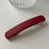 Pinza para el cabello esmerilada simple, pinza para el cabello con resorte, pinza para el cabello con cabeza trasera, pinza para el cabello de media longitud de moda de una palabra, pinza lateral fija para niña