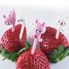 Fábrica Zhenghui directo oso de dibujos animados tenedor de fruta animal tenedor de fruta traje 8 piezas la cantidad de multi-precio excelente