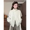 Jaqueta versátil estilo coreano para o dia a dia, com gola alta, para mulheres, nova para primavera e outono, caimento solto, acinturada, trench coat curto afina a silhueta