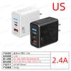 Cargador de teléfono móvil de nitruro de galio de 65 W al por mayor transfronterizo, cabezal de carga USB tipo C, regulaciones europeas y americanas, cabezal de carga rápida PPS
