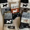 Calcetines de Colores Patchwork Otoño e Invierno Estilo Coreano Botas Calcetín en Capas Versátiles Adelgazantes Rayas Verticales Calientes Calcetines de Media Pantorrilla Adelgazantes Alargadores de Pierna Nuevo Estilo