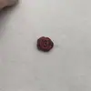 Fita de 3 Pontos com Flor de Rosa Decoração de Roupa DIY Flor de Fita Artesanal Rosa Sem Folha Fita de 3 Pontos com Rosa