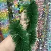 Decoração de Natal Amazon Tiras de Cor Verde Militar Criptografadas de 5 Camadas Celebração de Feriado Tinsel Espessado Guirlanda de Decoração de Atmosfera