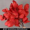 Flor de simulación roja flor de fila guía de camino de boda material flor techo decoración arte floral flor falsa rojo vino flor de boda