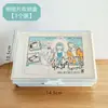 Caja de Almacenamiento para Tarjetas Postales para Exhibir Tarjetas Caja de Almacenamiento con Tapa abatible y Cubierta de Foto Reemplazable Caja Organizadora Pequeña para Tarjetas