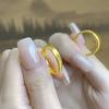 Anillo Explosivo Ojo de Gato Plata Esterlina S925 para Mujer Chapado en Oro Sólido Moda Anillo de Gama Alta Regalo para Novia Día de San Valentín Chino