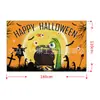 Suministro Especial Transfronterizo Tela de Fondo para Halloween Impresión de Alta Definición Calabaza Casa Embrujada Festival de Fantasmas Serie de Telas de Fondo para Decoración