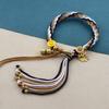 Cuerda de Mano Xizang Frotamiento de Mano Cuerda de Algodón Cuerda de Mano Colorida Pulsera Tejida a Mano Estilo Étnico Thangka Adorno Xizang Pulsera
